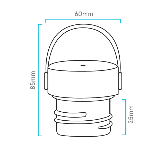 dimenzije poklopca boce RunBott